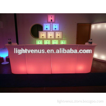 Color changing LED Bar table modern furniture design